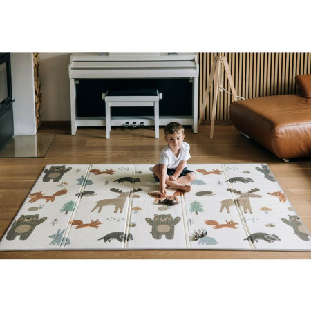 Covoras de joaca, FreeON, Magic Friends, Cu doua fete, Pliabil, Protectie impotriva loviturilor, 200 x 150 cm, Cu Imprimeu pe ambele parti, 0 luni+, Multicolor [2]