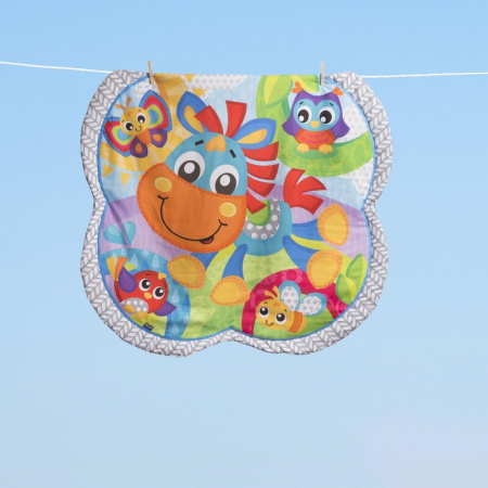 Covoras educational, Playgro, Pentru copii, Interactiv, Multifunctional, Pentru activitati fizice, Cu elemente detasabile, 0 luni+, Clip Clop Musical Activity Gym [6]