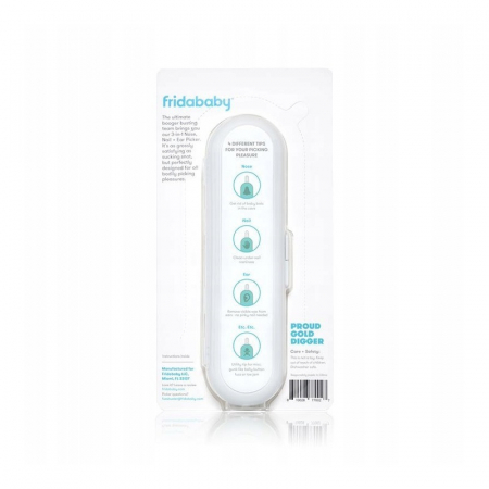 Dispozitiv de curatare, Fridababy, Multifunctional, Cu 4 capete, Pentru unghii, mucoasa nazala, urechi si alte parti ale corpului, Reutilizabil, 0 luni+ [5]