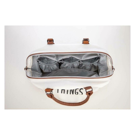 Geanta mamici, FreeON, Mommy things, Spatioasa si practica, Cu multiple buzunare, Include si 2 genti mai mici, Beige [4]