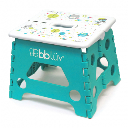 Olite si Reductoare WC - Inaltator de baie pliabil, Step, Practic si usor de transportat, Rezistent pana la 113 Kg, Bbluv, Blue
