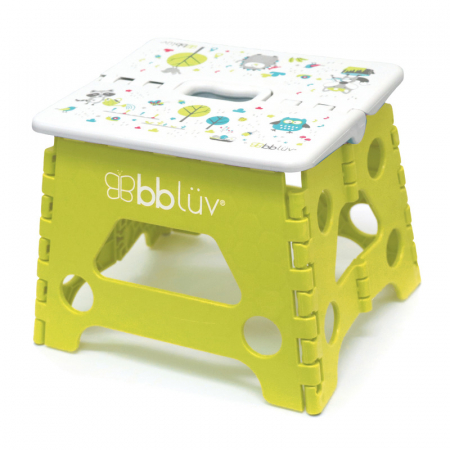 Olite si Reductoare WC - Inaltator de baie pliabil, Step, Practic si usor de transportat, Rezistent pana la 113 Kg, Bbluv, Lime