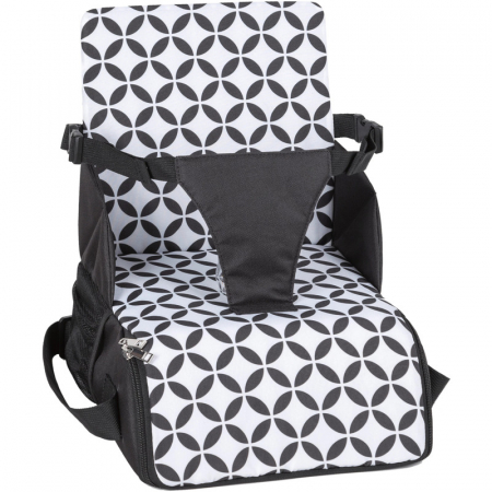 Scaune de masa - Inaltator scaun masa portabil 2 in 1, Fold and Go, FreeON, Black and White