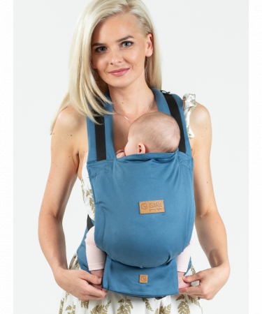 Marsupi ,Wrap-uri , Slinguri - ISARA Quick Full Buckle Bluestone