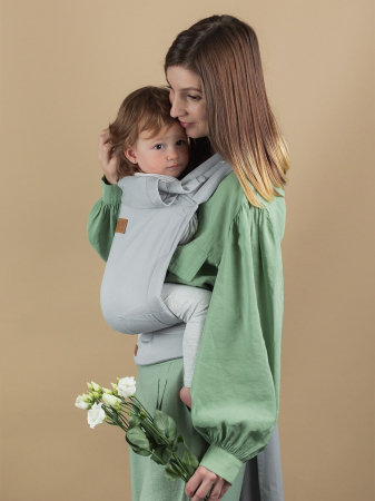 Marsupi ,Wrap-uri , Slinguri - ISARA Quick Half Buckle Pearl Grey