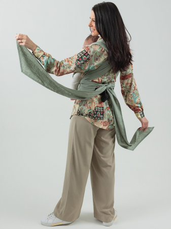 ISARA Quick Half Buckle Sage Green Linen [9]