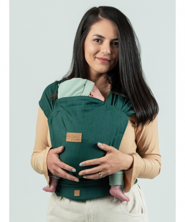 Marsupi ,Wrap-uri , Slinguri - ISARA QuickTie - Evergreen Linen