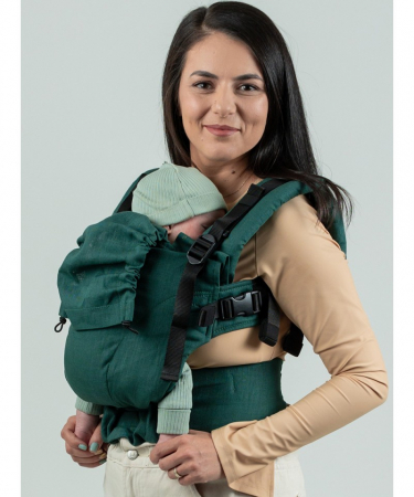 Marsupi ,Wrap-uri , Slinguri - ISARA The ONE - Evergreen Linen