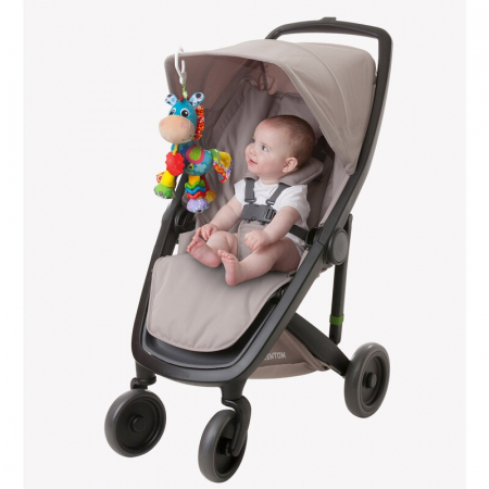 Jucarie mare pentru carucior, scoica auto si patut, Cu jucarie de dentitie, Cu sunete, Activity Friend Clip Clop, 39 cm, Playgro [2]