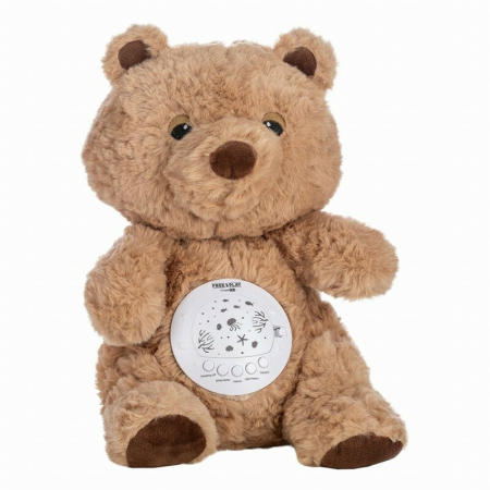 Carusele muzicale si lampi - Jucarie multifuncionala, Cu proiector muzical, Free2Play, Din plus, Cu 7 modele de proiectie, Cu sunete si melodii, Bear