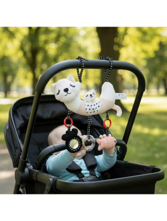 Jucarie pentru patut si carucior, Bocioland, Multifunctionala, Kitten [1]