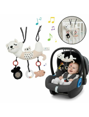 Carusele muzicale si lampi - Jucarie pentru patut si carucior, Bocioland, Multifunctionala, Kitten