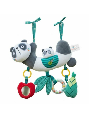 Jucarie pentru patut si carucior, Bocioland, Multifunctionala, Panda Bear [6]