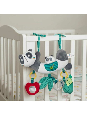 Jucarie pentru patut si carucior, Bocioland, Multifunctionala, Panda Bear [3]