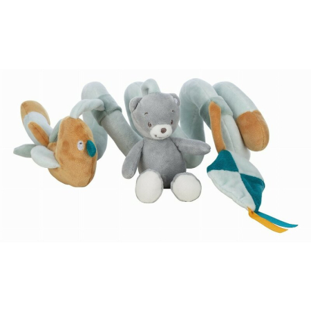 Carusele muzicale si lampi - Jucarie pentru patut si carucior, Free2Play, Multifunctionala, Max the Bear, Dezvolta abilitati motorii si senzoriale, 0 luni+