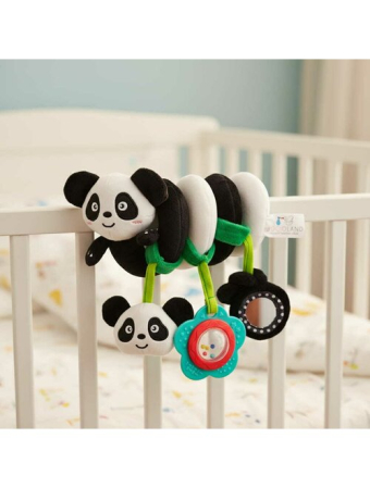Jucarie spirala pentru patut si carucior, Bocioland, Multifunctionala, Panda [1]