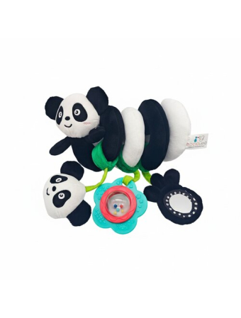 Jucarie spirala pentru patut si carucior, Bocioland, Multifunctionala, Panda [5]