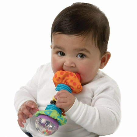 Jucarie zornaitoare, Cu diferite texturi, Dimensiune mare, Super Shaker, Playgro [2]