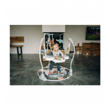 Jumper interactiv, FreeON, Jump&Play, Pana la 11 kg, Cu jucarii, Cu sunete si lumini, 0 luni+, Multicolor [6]