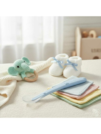 Lingurita, Bocioland, Din silicon, 6 luni+, Blue [5]