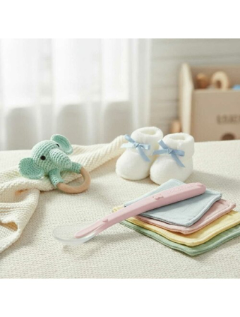 Lingurita, Bocioland, Din silicon, 6 luni+, Pink [3]