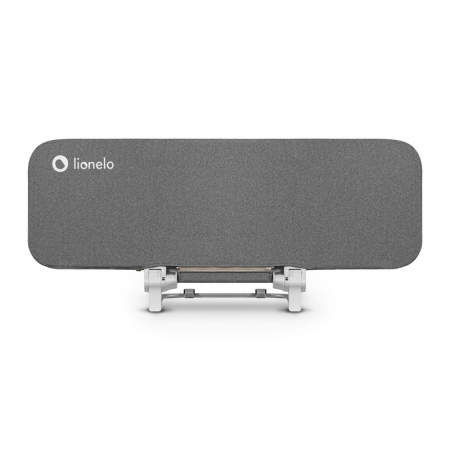 Bariere protectie pat - Lionelo - Bariera de protectie pentru pat Lora, Pliabila, Sistem de blocare StandSafe, Geanta de transport inclusa, 105 x 45 cm, Gri