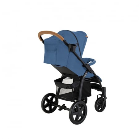 Lionelo - Carucior sport Annet Plus, De la nastere, Cu accesorii si capotina XXL reglabila, 0 - 22 Kg, Conform cu standardele europene de securitate EN1888-1 si EN1888-2, Albastru Denim [11]