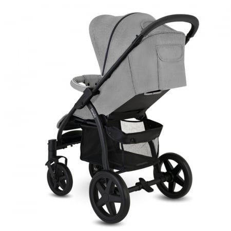 Lionelo - Carucior sport Annet Plus, De la nastere, Cu accesorii si capotina XXL reglabila, 0 - 22 Kg, Conform cu standardele europene de securitate EN1888-1 si EN1888-2, Gri [15]