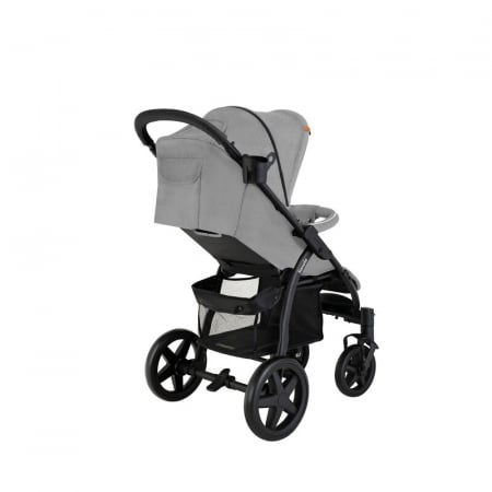 Lionelo - Carucior sport Annet Plus, De la nastere, Cu accesorii si capotina XXL reglabila, 0 - 22 Kg, Conform cu standardele europene de securitate EN1888-1 si EN1888-2, Gri [14]