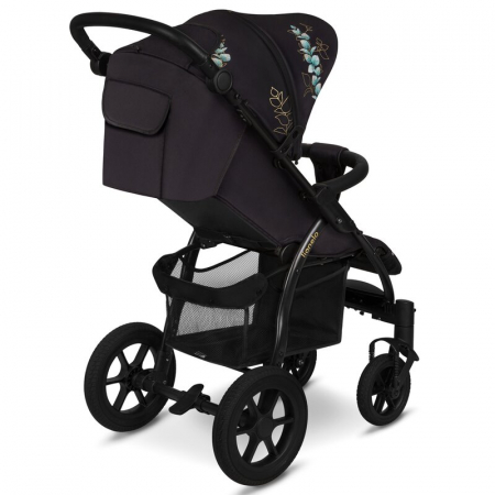 Lionelo - Carucior sport Annet Tour Golden Moments, Editie Limitata, 0 luni+, Capotina impermeabila UPF 50+, Maner reglabil, Plasa de tantari, Suport biberon, Saculet pentru picioare, Pana la 22 kg, C [12]
