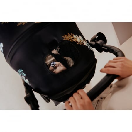 Lionelo - Carucior sport Annet Tour Golden Moments, Editie Limitata, 0 luni+, Capotina impermeabila UPF 50+, Maner reglabil, Plasa de tantari, Suport biberon, Saculet pentru picioare, Pana la 22 kg, C [40]
