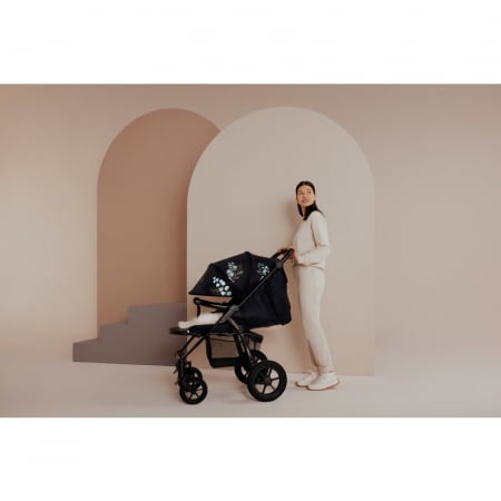 Lionelo - Carucior sport Annet Tour Golden Moments, Editie Limitata, 0 luni+, Capotina impermeabila UPF 50+, Maner reglabil, Plasa de tantari, Suport biberon, Saculet pentru picioare, Pana la 22 kg, C [30]