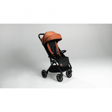 Lionelo - Carucior sport Cloe, De la nastere, Cu accesorii, Cadru din aluminiu, 0-22 kg, Usor, Pliabil cu o singura mana, Ideal pentru toate tipurile de suprafete, Bej [48]