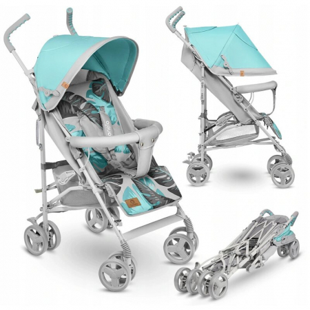 Lionelo - Carucior sport Elia Tropical, Cu husa de picioare, Cu plasa de tantari, Conform cu standardul european de securitate EN1888-1, Turcoaz [2]