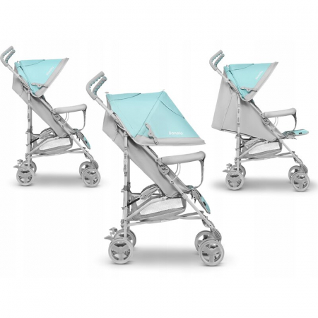 Lionelo - Carucior sport Elia Tropical, Cu husa de picioare, Cu plasa de tantari, Conform cu standardul european de securitate EN1888-1, Turcoaz [17]