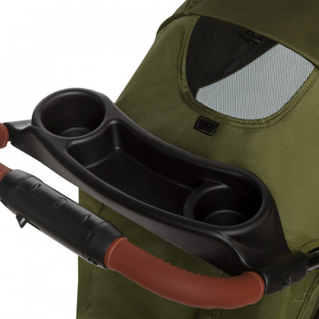 Lionelo - Carucior sport Emma Plus, Cu tavita, 2 Suporturi pentru pahar, Geanta accesorii, Conform cu standardul european de securitate EN1888-1, Forest Green [12]