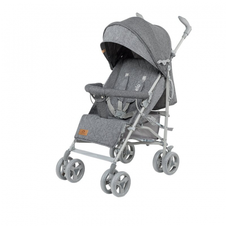 Lionelo - Carucior sport Irma, Cu husa de picioare, Cu plasa de tantari, Conform cu standardul european de securitate EN1888-1, Gri [5]