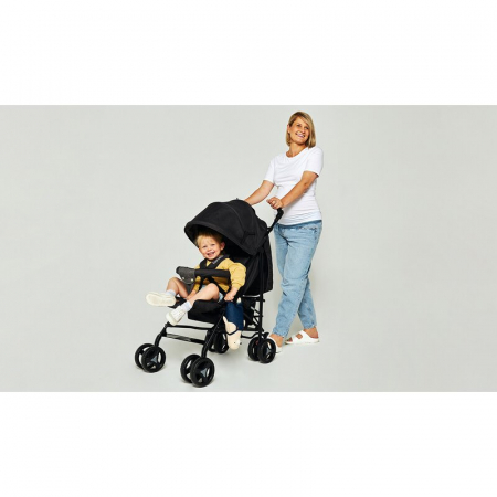 Lionelo - Carucior sport Irma, Cu husa de picioare, Cu plasa de tantari, Conform cu standardul european de securitate EN1888-1, Negru [36]