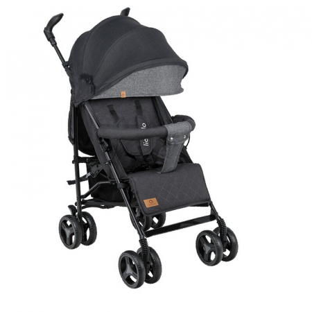 Lionelo - Carucior sport Irma, Cu husa de picioare, Cu plasa de tantari, Conform cu standardul european de securitate EN1888-1, Negru [4]