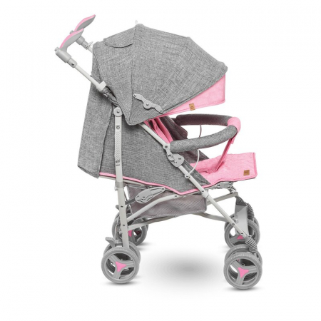 Lionelo - Carucior sport Irma, Cu husa de picioare, Cu plasa de tantari, Conform cu standardul european de securitate EN1888-1, Roz [9]