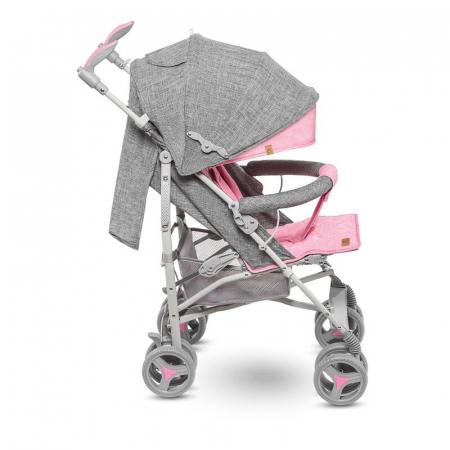 Lionelo - Carucior sport Irma, Cu husa de picioare, Cu plasa de tantari, Conform cu standardul european de securitate EN1888-1, Roz [8]