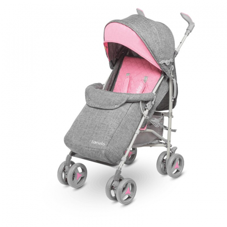 Lionelo - Carucior sport Irma, Cu husa de picioare, Cu plasa de tantari, Conform cu standardul european de securitate EN1888-1, Roz [7]
