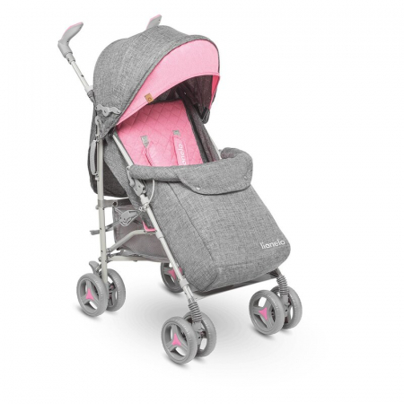 Lionelo - Carucior sport Irma, Cu husa de picioare, Cu plasa de tantari, Conform cu standardul european de securitate EN1888-1, Roz [6]