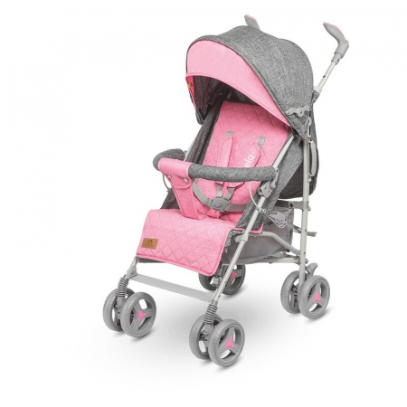 Lionelo - Carucior sport Irma, Cu husa de picioare, Cu plasa de tantari, Conform cu standardul european de securitate EN1888-1, Roz [5]