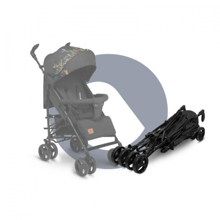 Lionelo - Carucior sport Irma Dreamin\', Editie limitata, Cu husa de picioare, Cu plasa de tantari, Conform cu standardul european de securitate EN1888-1, Negru [13]