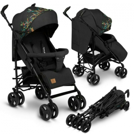 Lionelo - Carucior sport Irma Dreamin\', Editie limitata, Cu husa de picioare, Cu plasa de tantari, Conform cu standardul european de securitate EN1888-1, Negru [1]