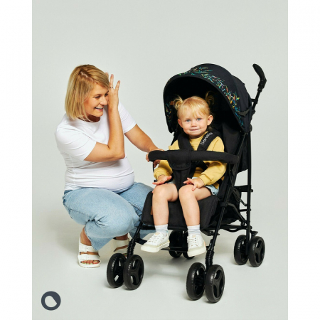 Lionelo - Carucior sport Irma Dreamin\', Editie limitata, Cu husa de picioare, Cu plasa de tantari, Conform cu standardul european de securitate EN1888-1, Negru [10]