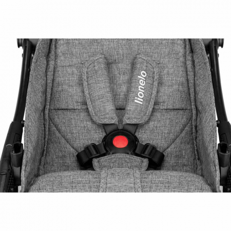 Lionelo - Carucior sport Julie One, De la nastere, Cu accesorii, Cadru din aluminiu, 0-22 kg, Conform cu standardele europene de securitate EN1888-1 si EN1888-2, Gri [14]