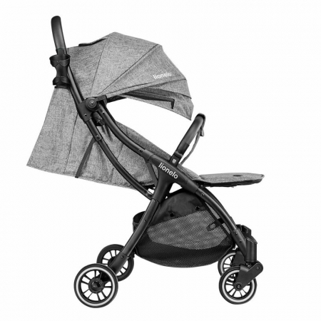 Lionelo - Carucior sport Julie One, De la nastere, Cu accesorii, Cadru din aluminiu, 0-22 kg, Conform cu standardele europene de securitate EN1888-1 si EN1888-2, Gri [11]