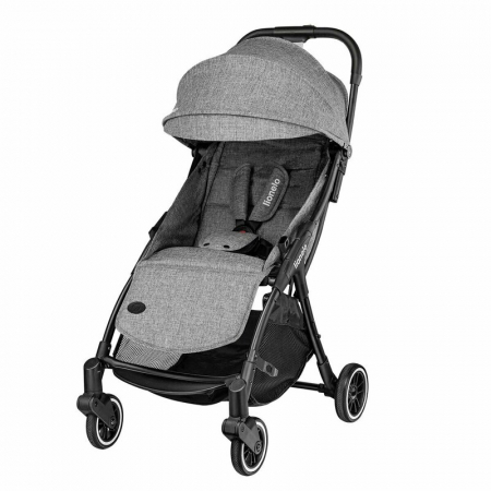 Lionelo - Carucior sport Julie One, De la nastere, Cu accesorii, Cadru din aluminiu, 0-22 kg, Conform cu standardele europene de securitate EN1888-1 si EN1888-2, Gri [17]